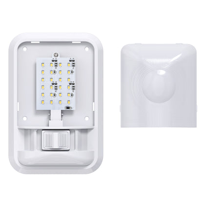 Leisure LED 12V RV LED Single Dome Light Natural White On Off Switch Frosted Lens 8 Inch (White)