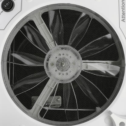 Leisure Coachworks RV Roof Vent Fan with Black Lid 11 Inch x 11 Inch (White)