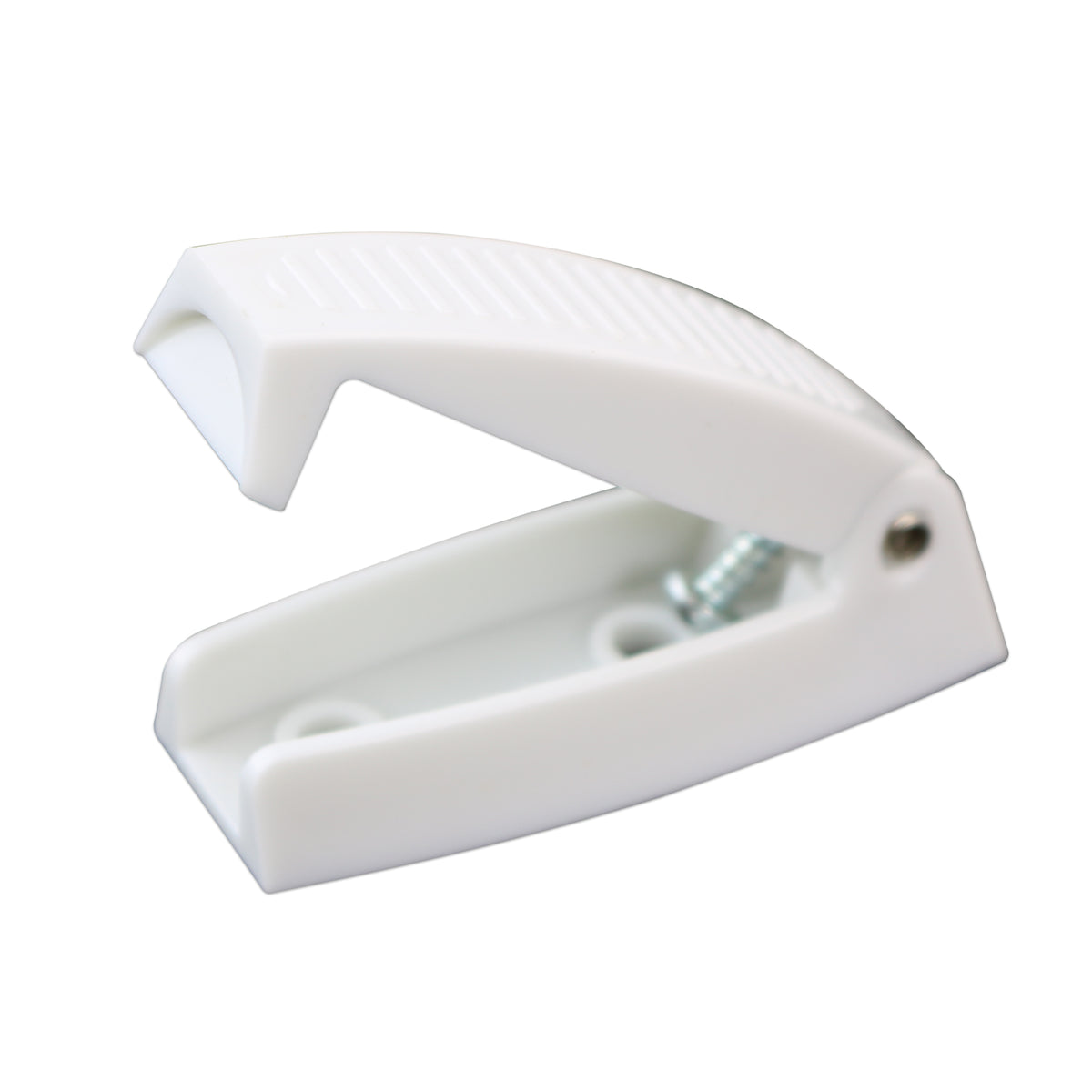 Leisure Coachworks RV Baggage Door Catch Holds Compartment Doors Open 2.5 Inch (White)