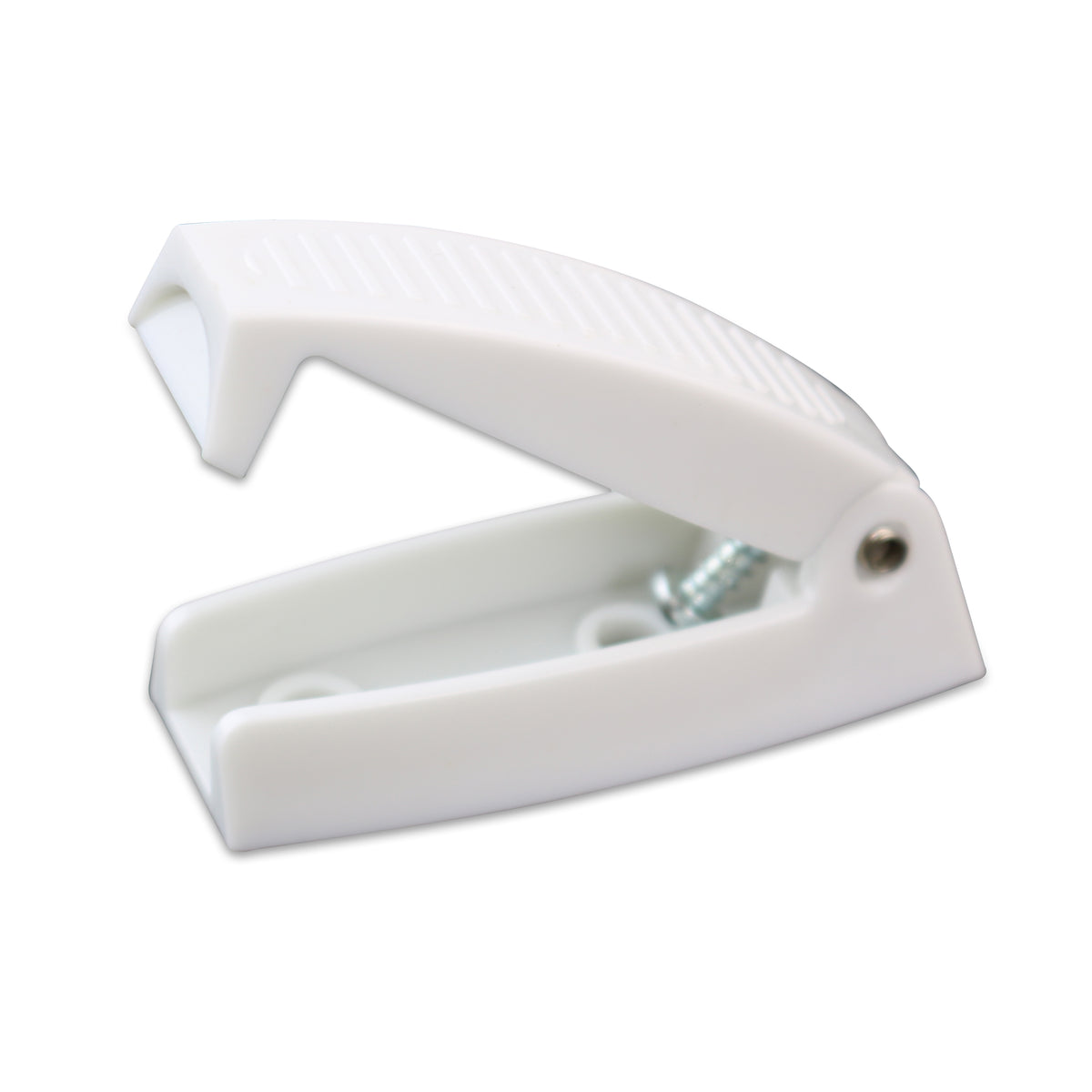 Leisure Coachworks RV Baggage Door Catch Holds Compartment Doors Open 2.5 Inch (White)