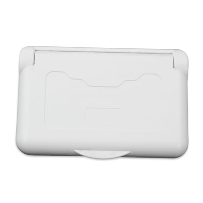 Leisure Cords 15AMP RV Power Cord Receptacle Weatherproof Cover Double 4 Inch x 3 Inch (White)