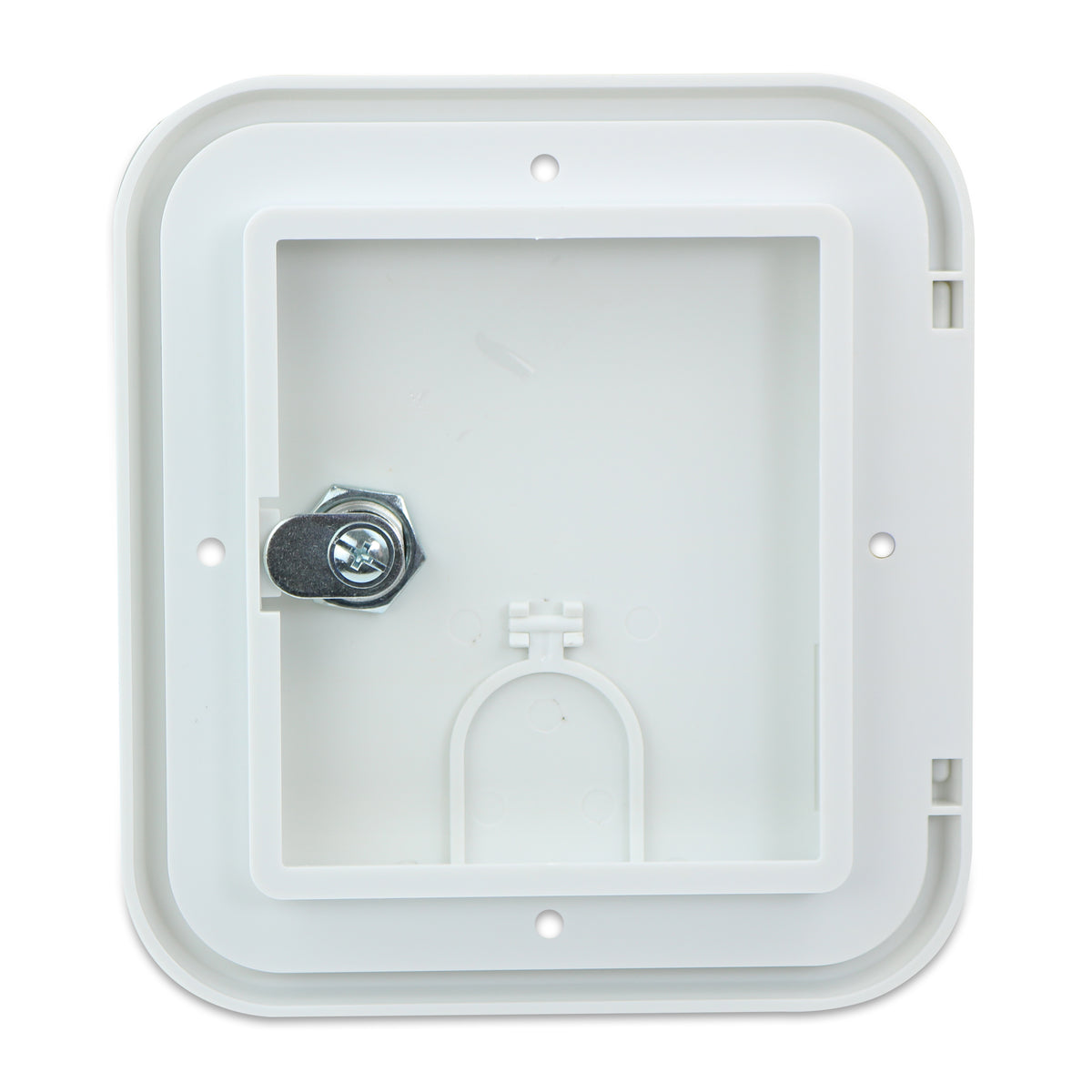 Leisure Cords RV Power Cord Utility Hatch Weatherproof Rectangle Door 6.5 Inch x 6 Inch (White)