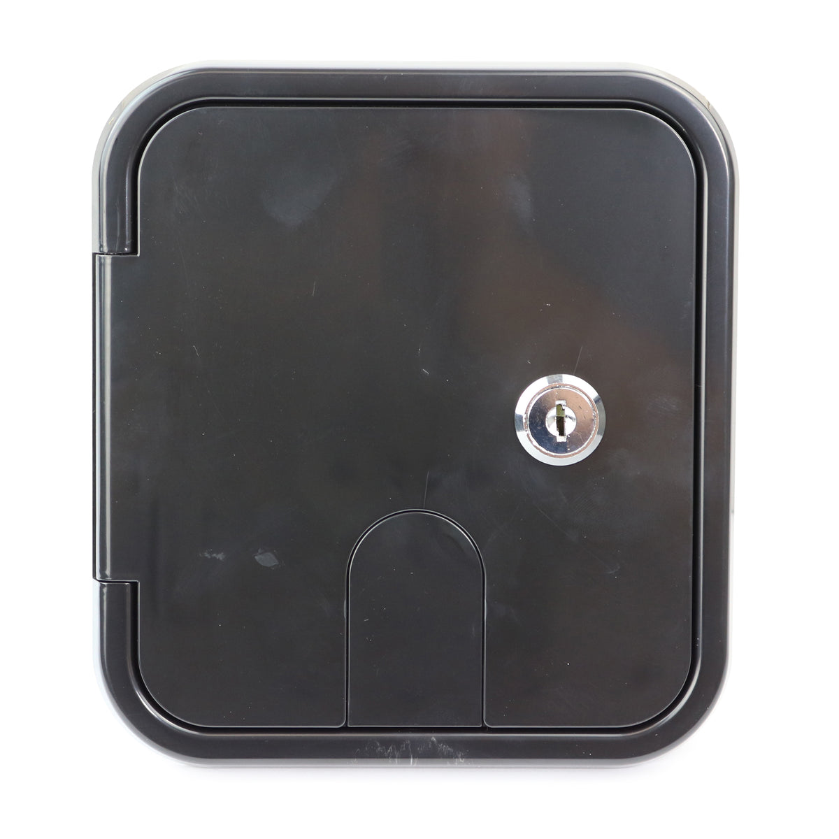 Leisure Cords RV Power Cord Utility Hatch Weatherproof Rectangle Door 6.5 Inch x 6 Inch (Black)