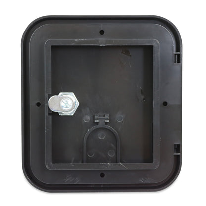 Leisure Cords RV Power Cord Utility Hatch Weatherproof Rectangle Door 6.5 Inch x 6 Inch (Black)