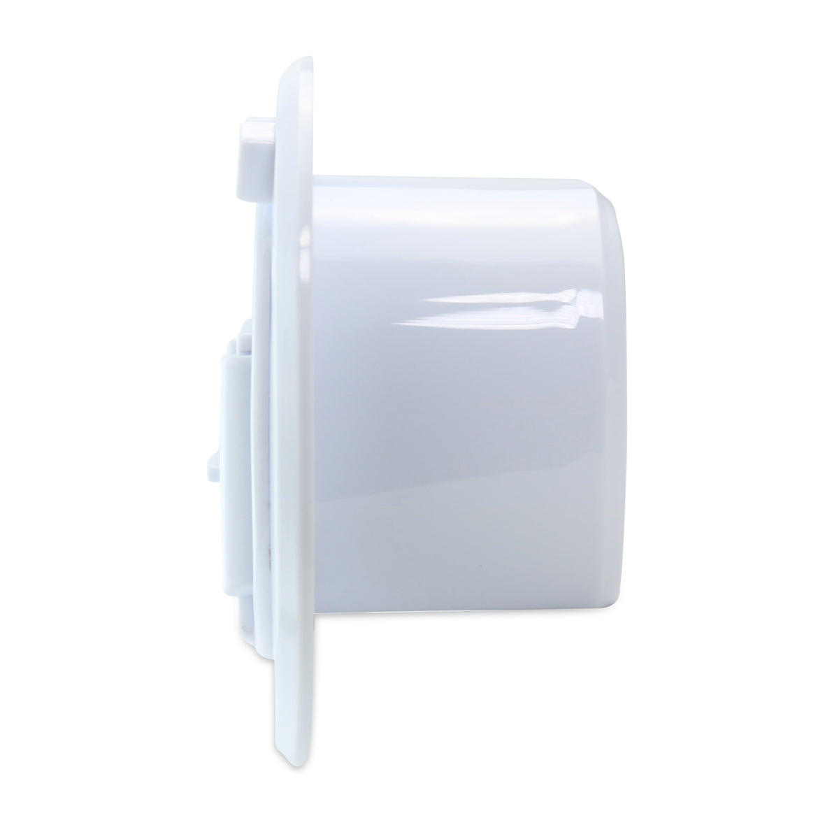 Leisure Cords RV Power Cord Utility Hatch Weatherproof Rectangle Door 4.3 Inch x 2.3 Inch (White)