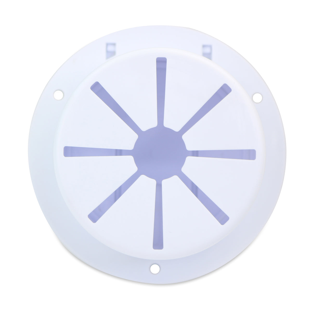 Leisure Cords RV Power Cord Utility Hatch Weatherproof Round Door 4.6 Inch x 2.6 Inch (White)