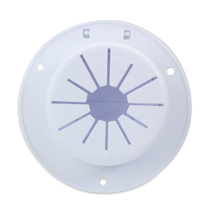 Leisure Cords RV Power Cord Utility Hatch Weatherproof Round Door 5.13 Inch x 2.38 Inch (White)