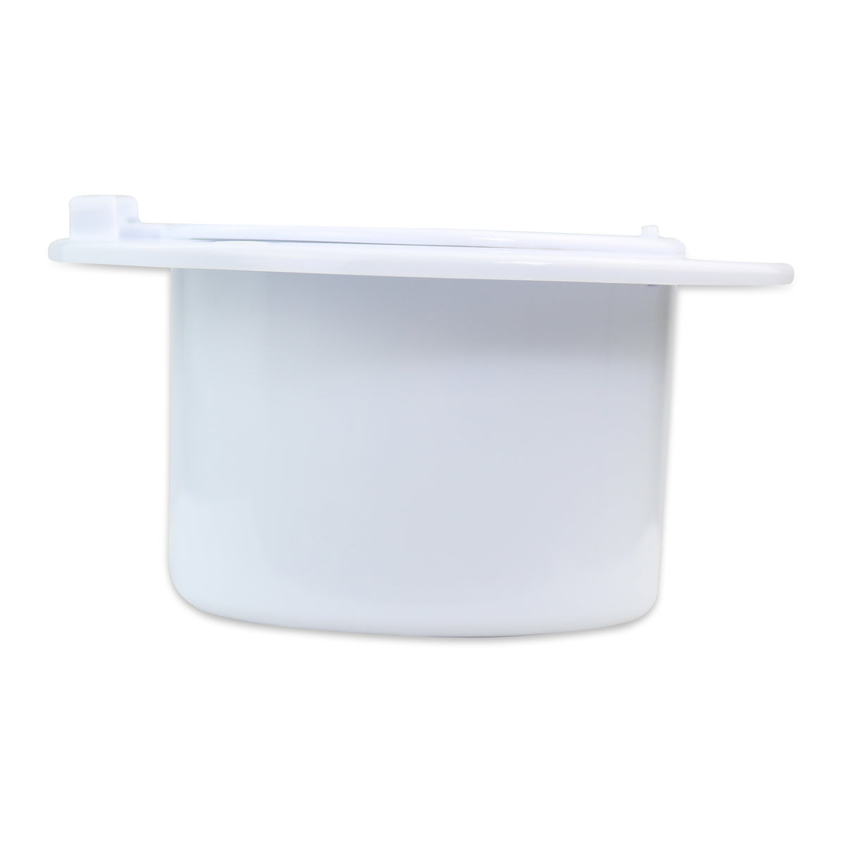 Leisure Cords RV Power Cord Utility Hatch Weatherproof Round Door 5.13 Inch x 2.38 Inch (White)
