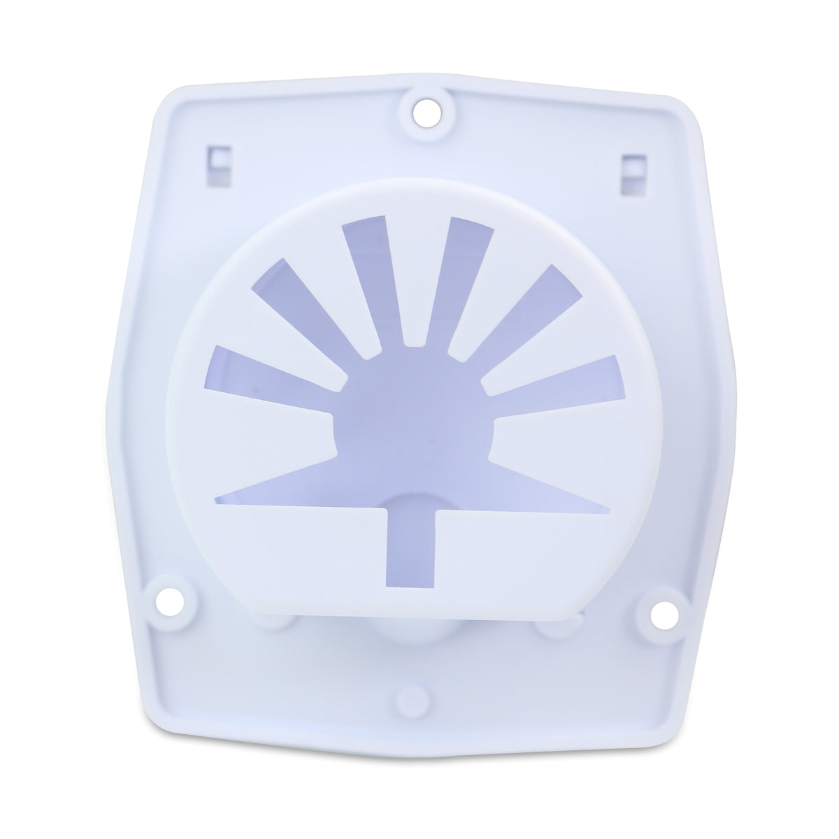 Leisure Cords RV Power Cord Utility Hatch Weatherproof Octagon Door 4.31 Inch x 3.88 Inch (White)