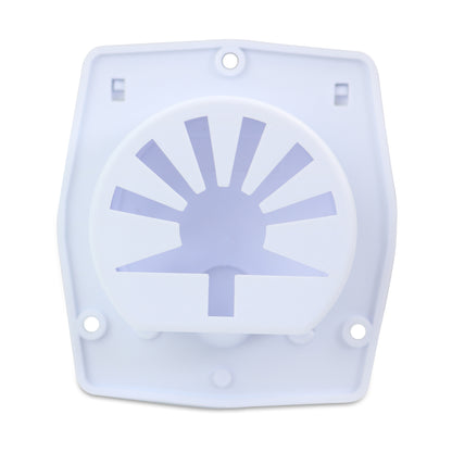 Leisure Cords RV Power Cord Utility Hatch Weatherproof Octagon Door 4.31 Inch x 3.88 Inch (White)