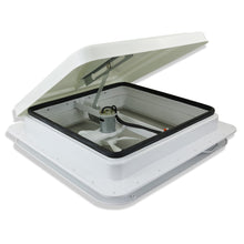 Leisure Coachworks RV Roof Vent Fan with White Lid 14 Inch x 14 Inch (White)