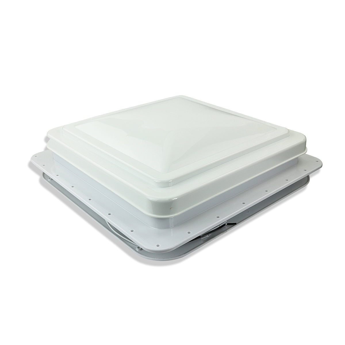 Leisure Coachworks RV Roof Vent Fan with White Lid 14 Inch x 14 Inch (White)