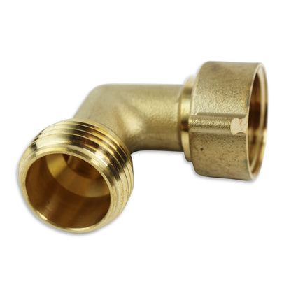 Leisure Coachworks RV 45 Degree Elbow for 3/4 Inch Water Intake Fitting Solid Brass (Brass)