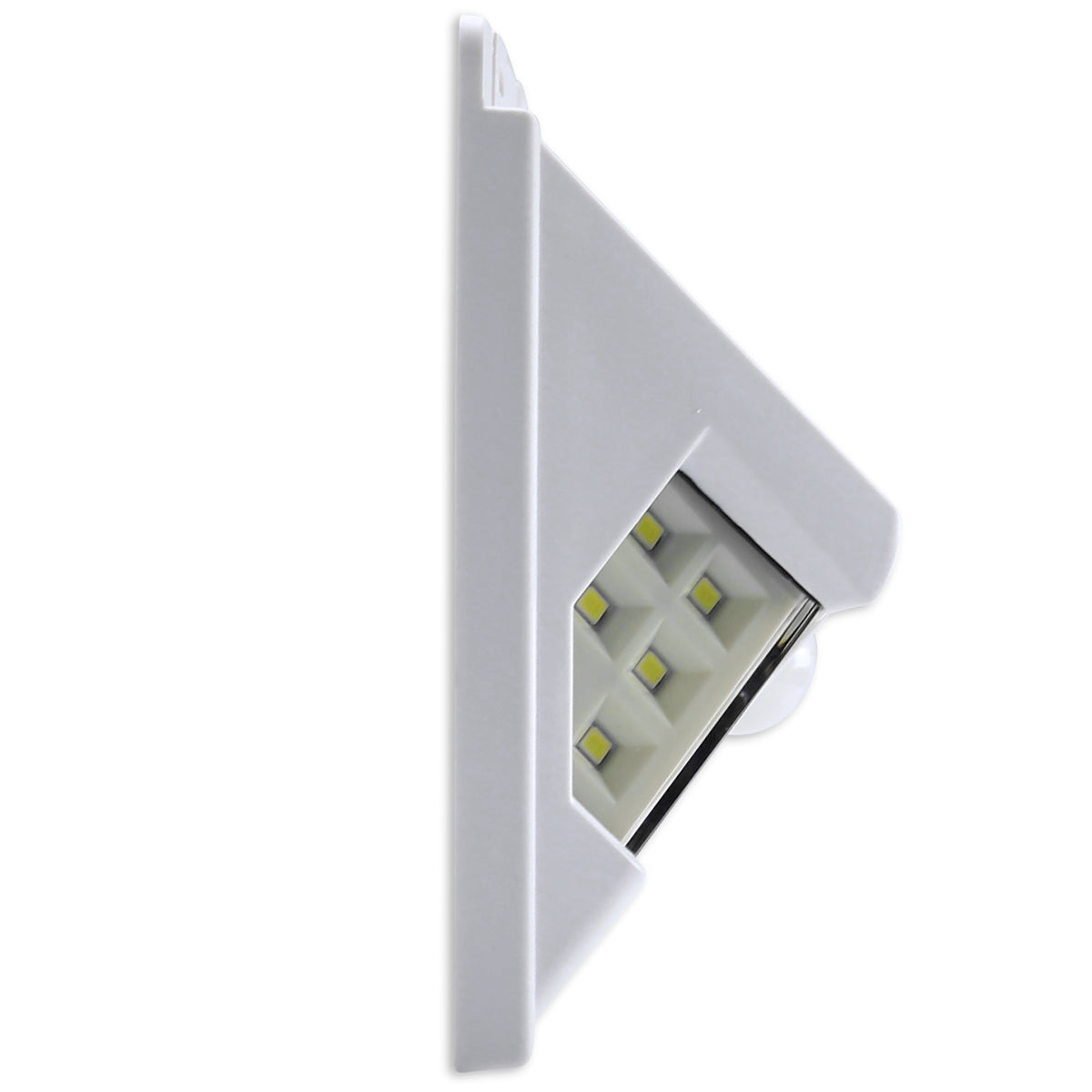 Leisure LED 12V RV Exterior LED Solar Light Cool White with Switch 3 Mode Motion Sensor 6 Inch (White)