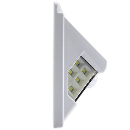 Leisure LED 12V RV Exterior LED Solar Light Cool White with Switch 3 Mode Motion Sensor 6 Inch (White)