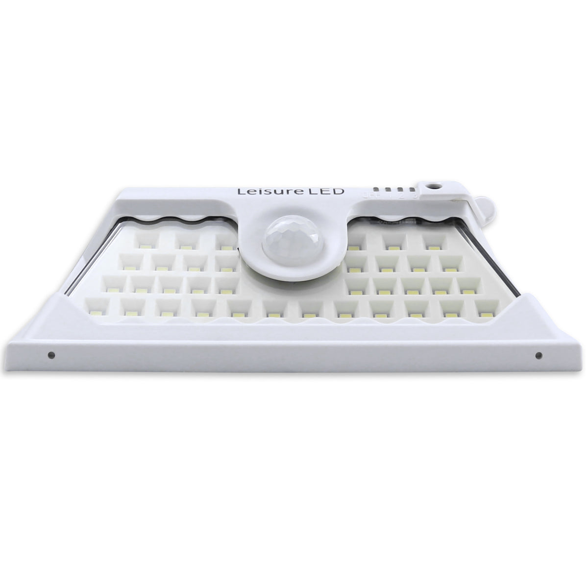 Leisure LED 12V RV Exterior LED Solar Light Cool White with Switch 3 Mode Motion Sensor 6 Inch (White)