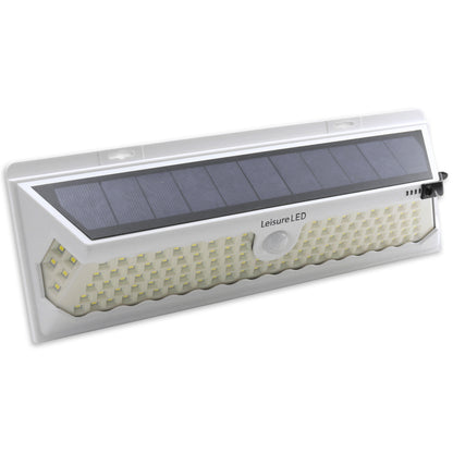 Leisure LED 12V RV Exterior LED Solar Light Cool White with Switch 3 Mode Motion Sensor 120SMD 12 Inch (White)