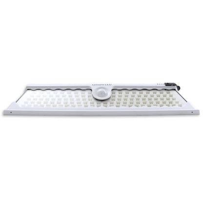 Leisure LED 12V RV Exterior LED Solar Light Cool White with Switch 3 Mode Motion Sensor 120SMD 12 Inch (White)