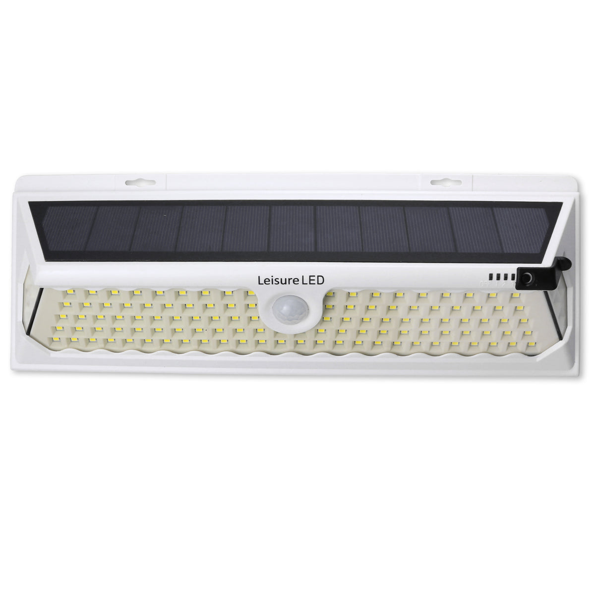Leisure LED 12V RV Exterior LED Solar Light Cool White with Switch 3 Mode Motion Sensor 120SMD 12 Inch (White)