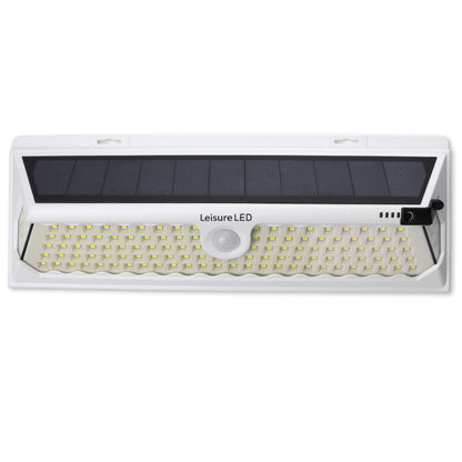 Leisure LED 12V RV Exterior LED Solar Light Cool White with Switch 3 Mode Motion Sensor 120SMD 12 Inch (White)