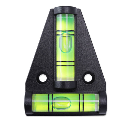 Leisure Coachworks RV Bubble Level Multipurpose 2 Way T Level 1.63 Inch x 2.25 Inch x 0.5 Inch (Black)