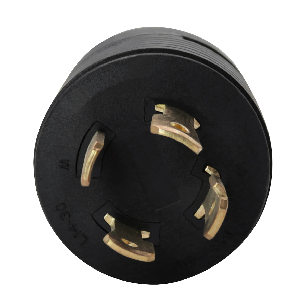 Leisure Cords 30AMP RV Electrical Adapter Generator NEMA L14-30P to L5-30R 3 Inch (Black)