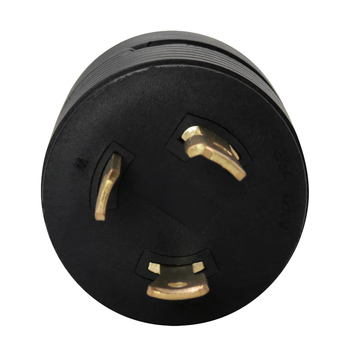 Leisure Cords 30AMP RV Electrical Adapter Generator NEMA L5-30P to L14-30R 3 Inch (Black)