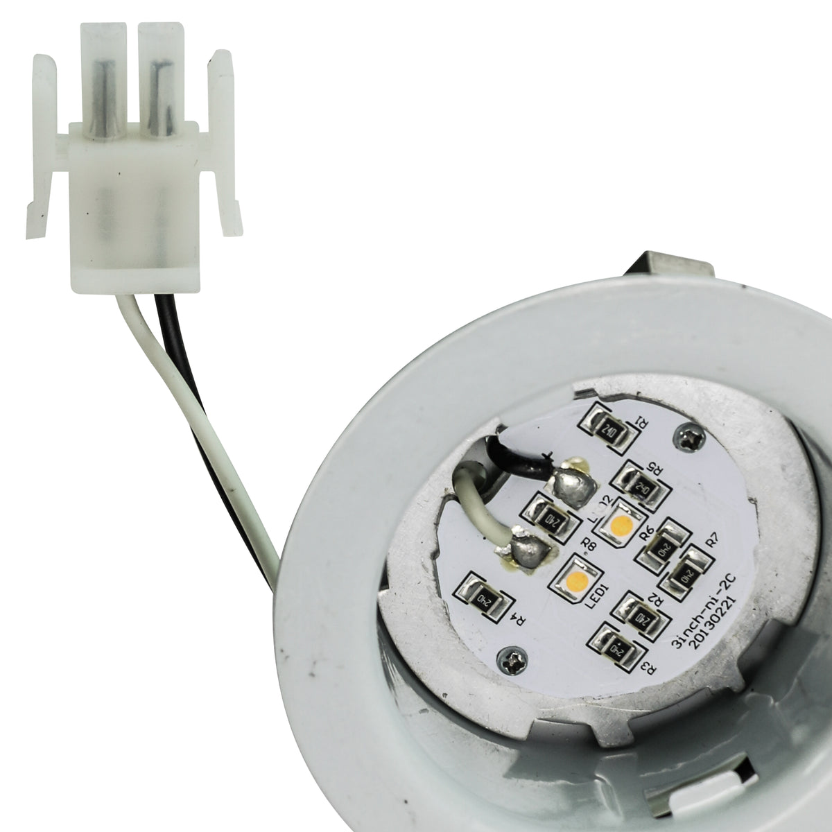 Leisure LED 12V RV Interior LED Recessed Light Natural White with Frosted Glass Lens Aluminum Housing 3 Inch (White)