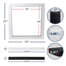 Leisure Coachworks RV Gasket Kit for 14 Inch x 14 Inch Roof Air Conditioner Universal (White)