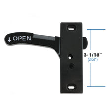 Leisure Coachworks RV Screen Door Latch with Handle Kit Left Hand Side 3 Inch (Black)