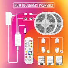 Leisure LED 12V RV Interior LED Strip Accent Lights Multi-Color Slide Remote and Phone App Control 32.8 Feet (White)
