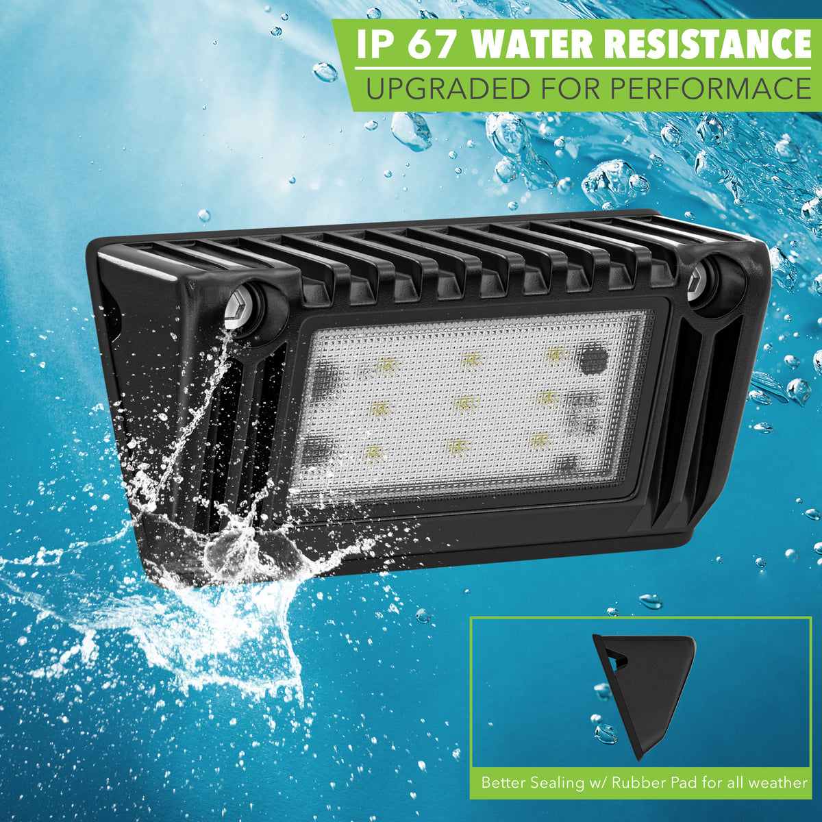 Leisure LED 12V RV Exterior LED Utility Porch Light Cool White 720 Lumen Aluminum Housing 5 Inch (White)