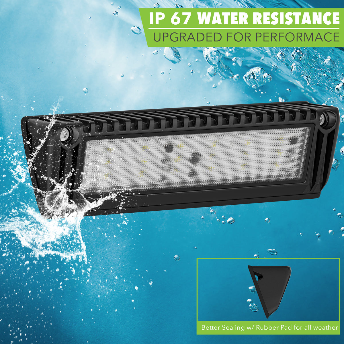 Leisure LED 12V RV Exterior LED Utility Porch Light Cool White 1450 Lumen Aluminum Housing 9 Inch (White)