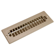 Leisure Coachworks RV Floor Register Dampered 10 Inch x 2 Inch (Tan)