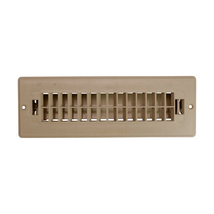 Leisure Coachworks RV Floor Register Dampered 10 Inch x 2 Inch (Tan)