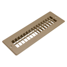 Leisure Coachworks RV Floor Register Uncloseable 10 Inch x 2 Inch (Tan)