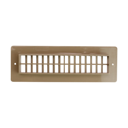 Leisure Coachworks RV Floor Register Uncloseable 10 Inch x 2 Inch (Tan)