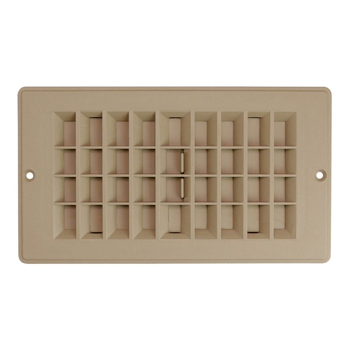 Leisure Coachworks RV Floor Register Dampered 8 Inch x 4 Inch (Tan)