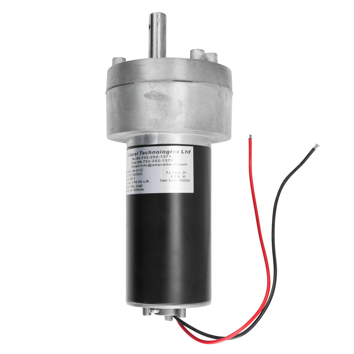 Rv slide out motor adacel slide out motor m 21c 30 rpm p 149