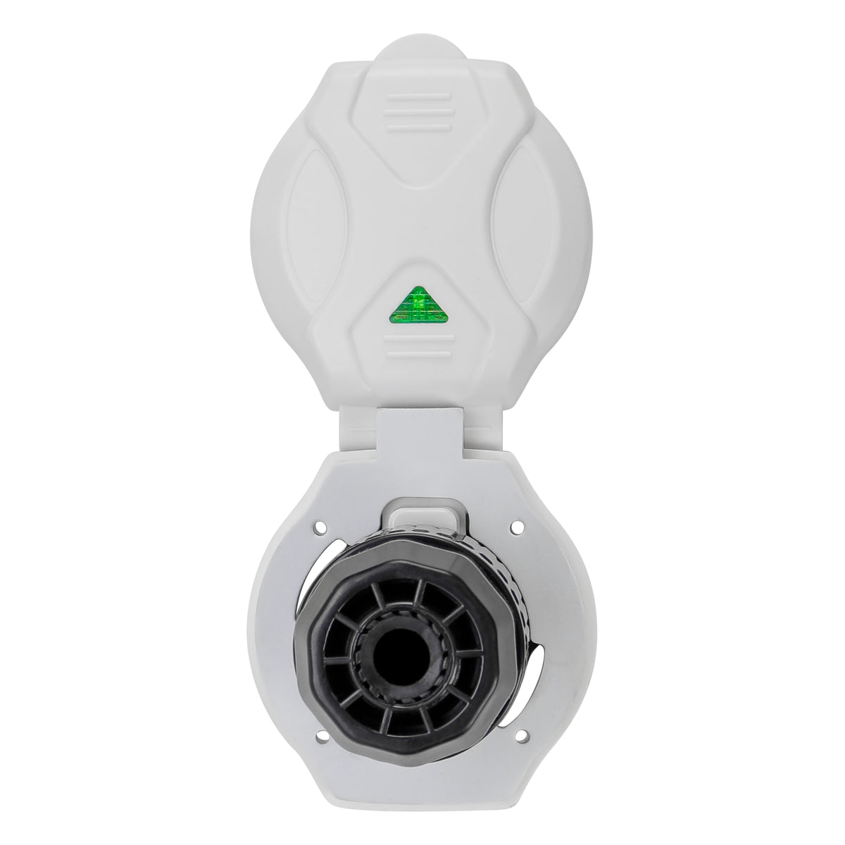 Leisure Cords 50AMP RV Power Inlet Twist Locking LED Indicator NEMA SS2-50P 5 Inch (White)