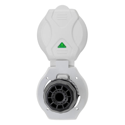 Leisure Cords 50AMP RV Power Inlet Twist Locking LED Indicator NEMA SS2-50P 5 Inch (White)