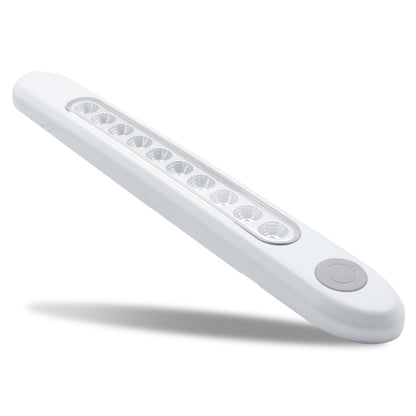 Leisure LED 12V RV Interior LED Cabinet Light Oval Natural White On Off Switch with Clear Lens 12 Inch (White)
