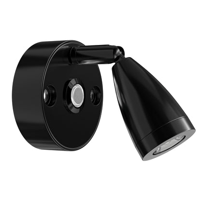 Leisure LED 12V RV Interior LED Reading Light Warm White Touch Dimmer Switch 160 Lumen 3.88 Inch (Black)