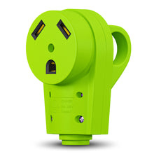 Leisure Cords 30AMP RV Replacement Plug 90 Degree Handle Standard NEMA TT-30R 3 Inch (Green)