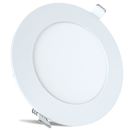 Leisure LED 12V RV Interior LED Recessed Light Cool White with Frosted Lens Aluminum Housing 4.75 Inch (White)