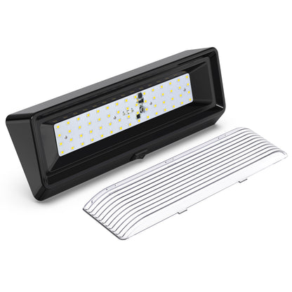 Leisure LED 12V RV Exterior LED Porch Light Cool White with Switch Clear Lens 12 Inch (White)