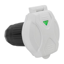 Leisure Cords 50AMP RV Power Inlet Twist Locking LED Indicator NEMA SS2-50P 5 Inch (White)