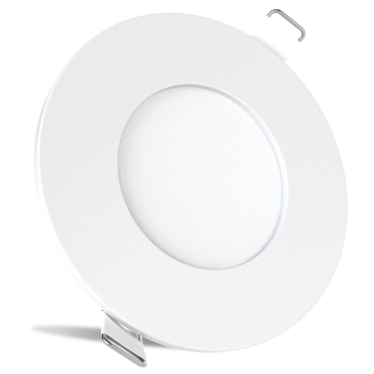 Leisure LED 12V RV Interior LED Recessed Light Cool White with Frosted Lens Aluminum Housing 3.375 Inch (White)