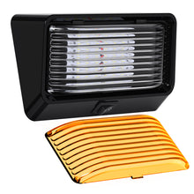 Leisure LED 12V RV Exterior LED Porch Light Cool White with Switch Amber Lens 6 Inch (White)