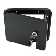 Leisure Cords RV Power Cord Utility Hatch Weatherproof Rectangle Door 7.63 Inch x 6.5 Inch (Black)